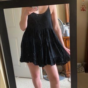 Black flowy American Eagle dress
